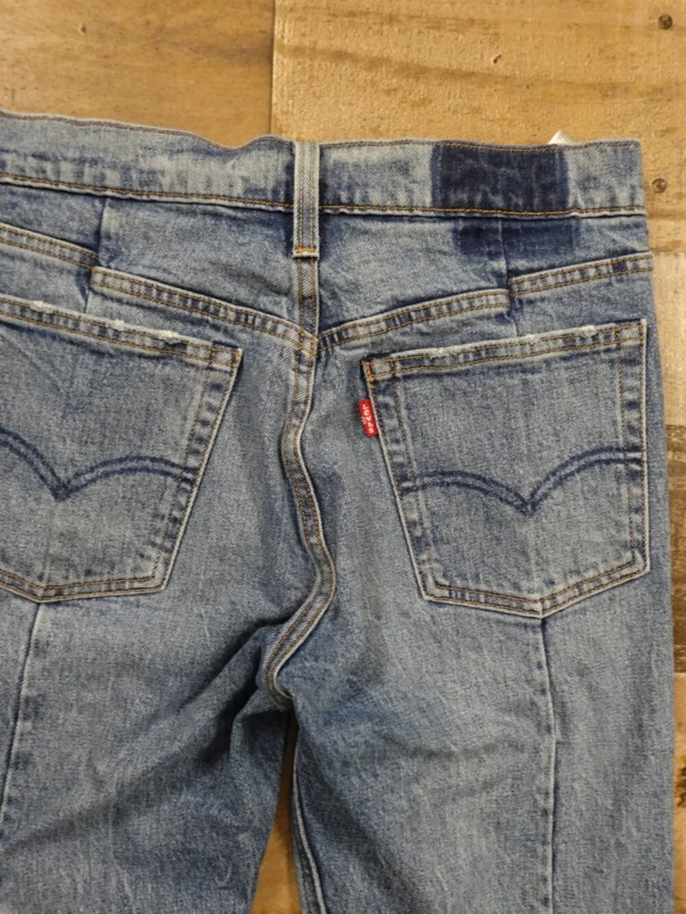 Levi’s Altered 501 Skinny‎ Jeans Women’s 27 Light Wash Distressed Button Fly
